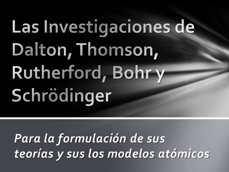 Las Investigaciones De Dalton Thomson Rutherford