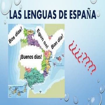 Las lenguas de españa