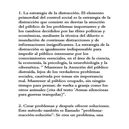 Las manipulaciones según noam chosmsky
