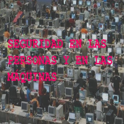 Las maquinas y las personas
