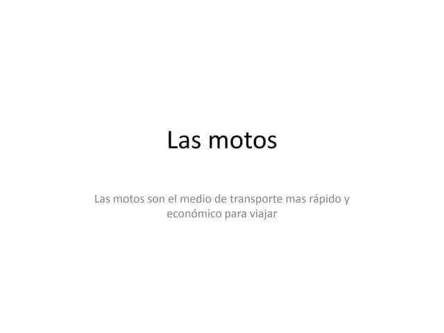 Las motos