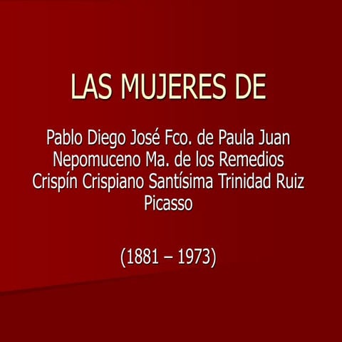 Las mujeres de picasso