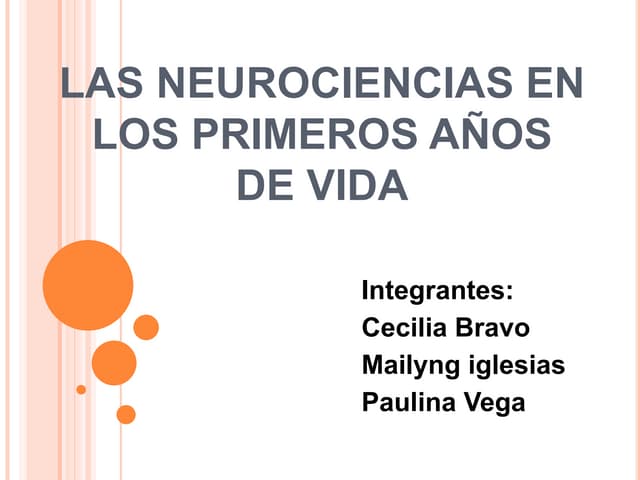 Las neurociencias en los primeros a...