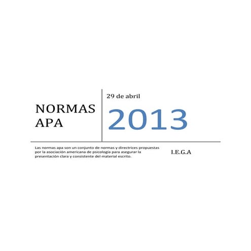 Las normas apa dumar chaparro