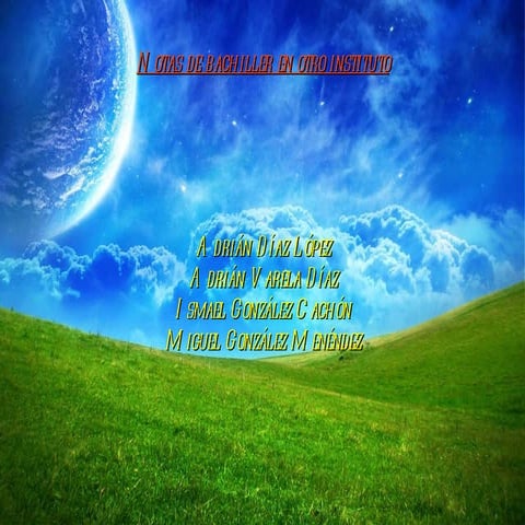 Las notas del bachillerato