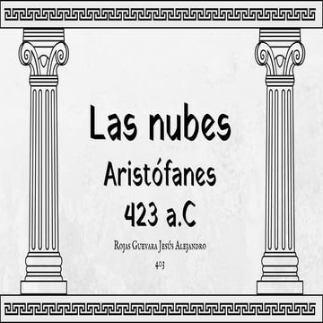 Las Nubes - comedia griega de Aristofanes, análisis de la historia y algunos puntos