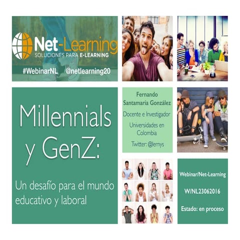 Las nuevas generaciones millennials y generación z - Webinar Net-learning