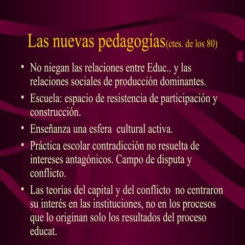 Las nuevas pedagogías
