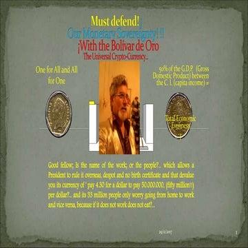 Must defend! Our Monetary Sovereignty!        