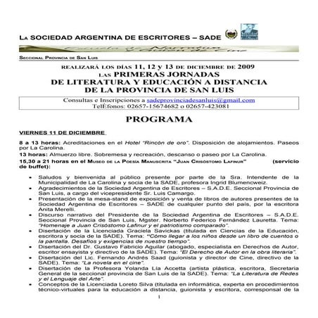 La Sociedad Argentina De Escritores – Sade