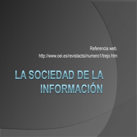 La sociedad de la información