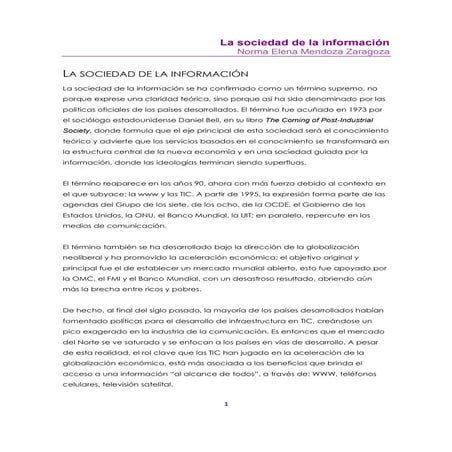 La sociedad de la información