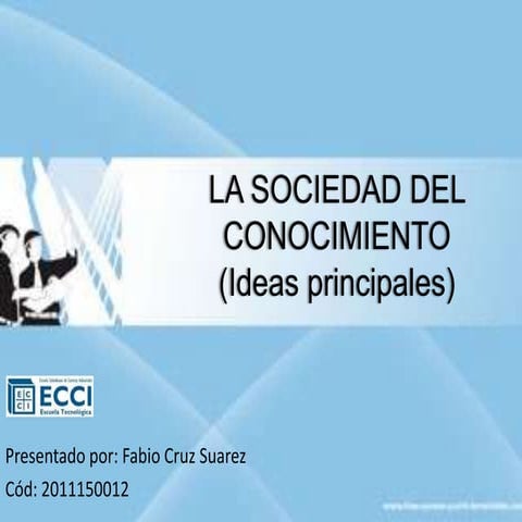 La sociedad del conocimiento