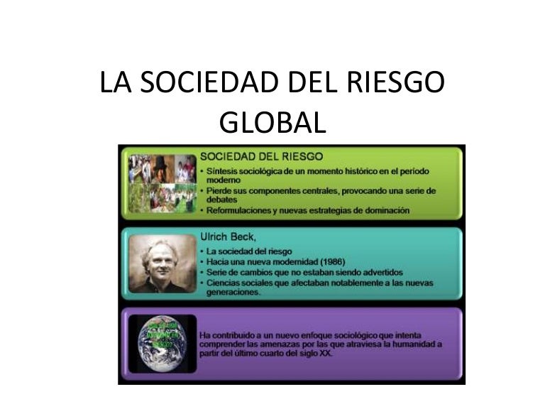La sociedad del riesgo global
