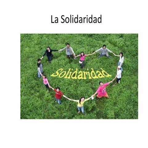 La solidaridad