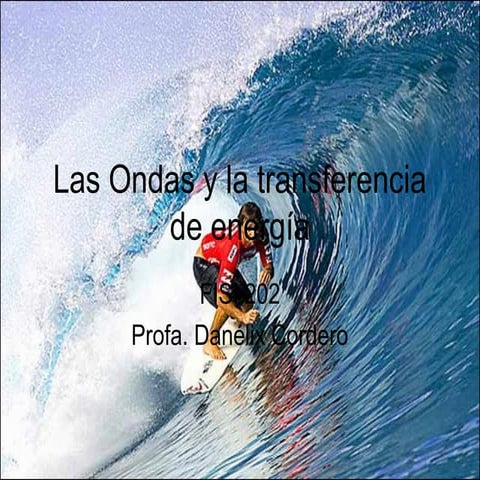 Las ondas y la transferencia de energía