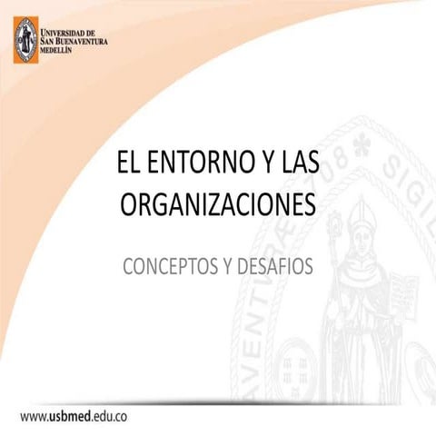 Las organizaciones y su entorno