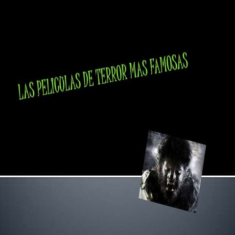 Las Peliculas De Terror Para Comprobar En Este Halloween | PDF