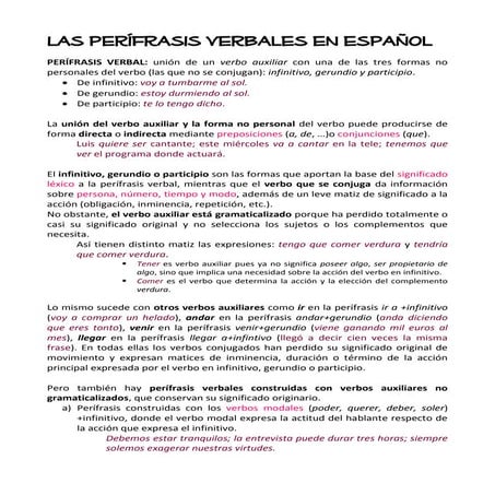 Las perífrasis verbales en españo1