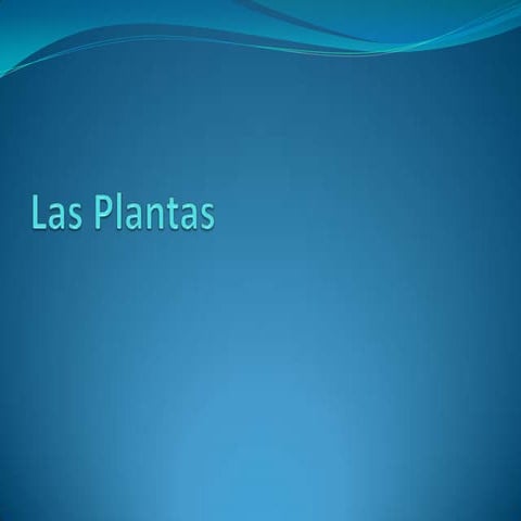 Las plantas