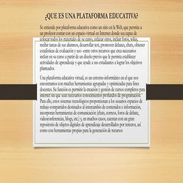 Las plataformas educativas