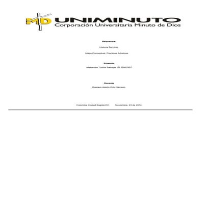 Las practicas artisticas mapa conceptual