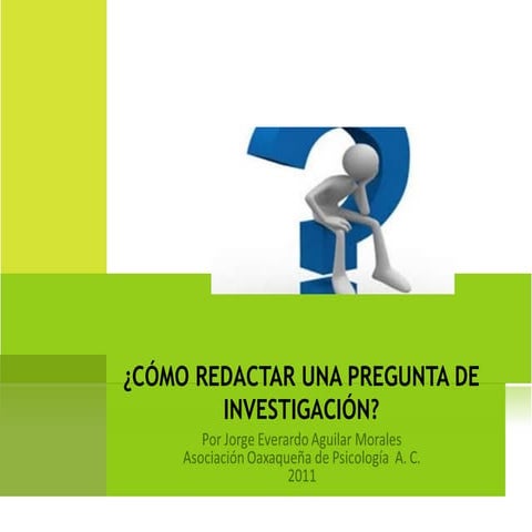 Las preguntas de investigacion