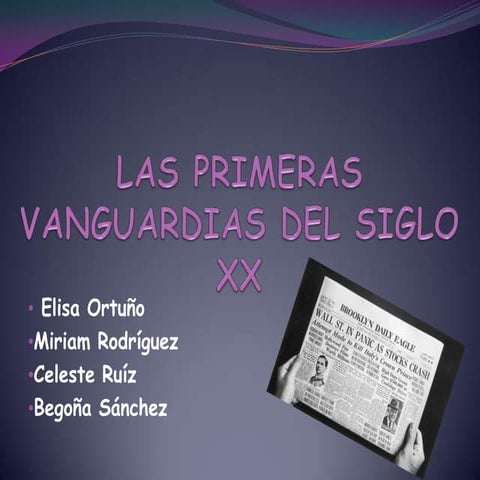 Las primeras vanguardias del siglo xx 2