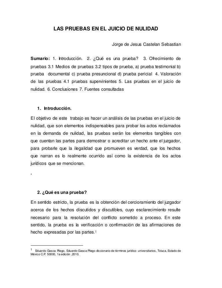 que tipo de prueba es un video en mexico