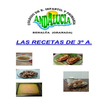 Las recetas de 3º a  marzo 2016