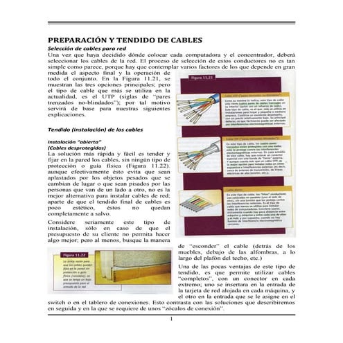 Preparación  de cables