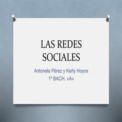 Uso de las redes sociales | PPTX