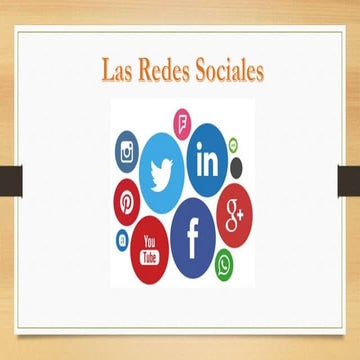 El internet y las redes sociales | PPTX