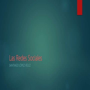 Presentación de las Redes Sociales | PPT