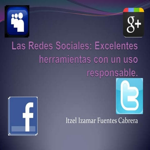 Las redes sociales.presentcionpptx