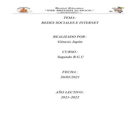 Las redes sociales e internet 