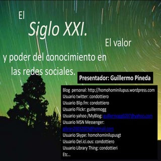 Las Redes Sociales En El Siglo Xxi