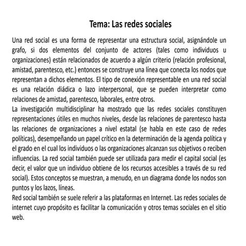 El internet y las redes sociales | PPTX