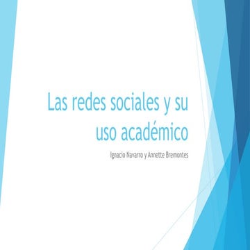 Las redes sociales y su uso académico