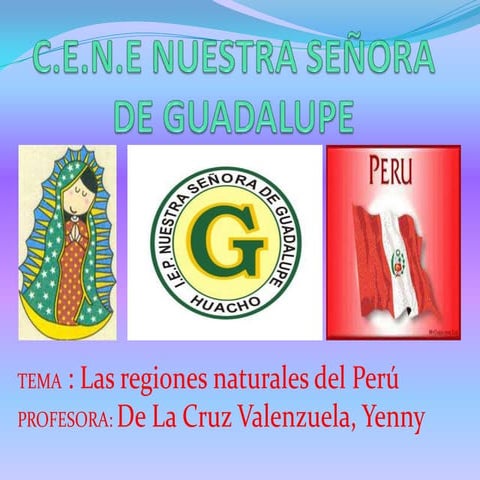 Las regiones naturales del perú (1)