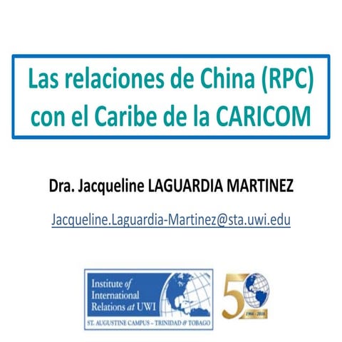 Las relaciones de China con el Caribe de la CARICOM.pdf