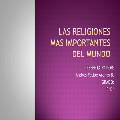 Las religiones mas importantes del mundo