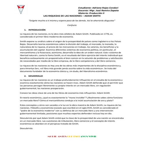 La riqueza de las naciones | PDF