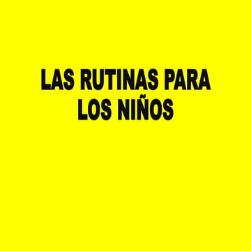 Las rutinas