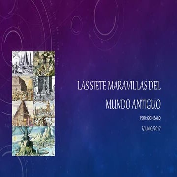 Las siete maravillas del mundo antiguo