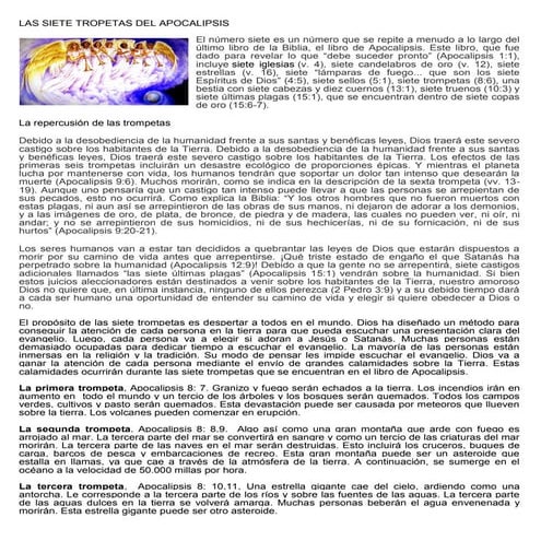 Las siete tropetas del apocalipsis
