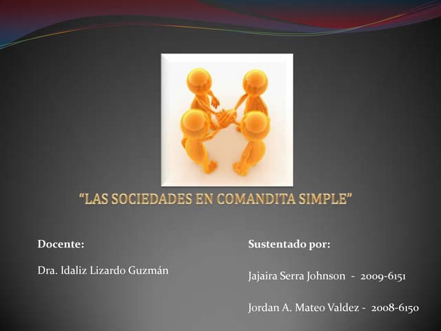 Las Sociedades en Comandita Simple