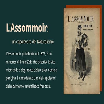 L'Assommoir.pptx . | PPTX | Fiction | Books and Literature