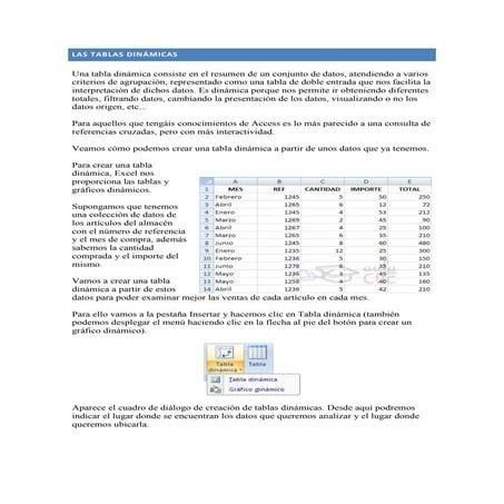 Tablas Dinámicas - Excel | PPTX