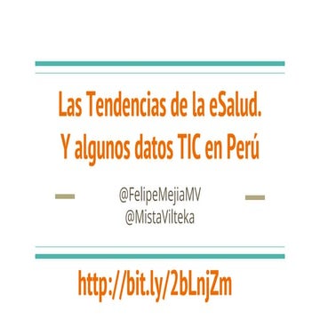 Las Tendencias de la eSalud.